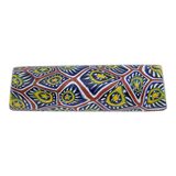 Antique Venetian Millefiori Tube Trade Bead Picard #808 42mm x 12mm – Rare collectible vintage item 
