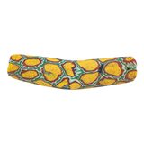 Huge Antique Venetian Millefiori Trade Bead Elbow Green Yellow Red 59mm X 13mm – Rare collectible vintage item 