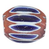 Large Antique 7 Layer Venetian Chevron Trade Bead 37x29mm Antique African Trade – Ethnographic collectible - European glass
