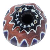 Large Antique 7 Layer Venetian Chevron Trade Bead 37x29mm Antique African Trade – Ethnographic collectible - European glass