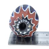 Large Antique 7 Layer Venetian Chevron Trade Bead 37x29mm Antique African Trade – Ethnographic collectible - European glass