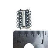 Vintage NOS 925 Sterling Silver 5 Strand Ornate Box Clasp Double Safety Bali Style – Vintage dead stock item 