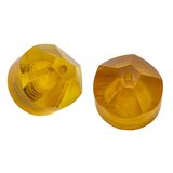 Honey Yellow Catalin Bakelite Hidden Barrel Clasp And 2 Beads – Rare Vintage Item