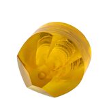 Honey Yellow Catalin Bakelite Hidden Barrel Clasp And 2 Beads – Rare Vintage Item
