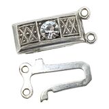 Vintage Art Deco Style European 835 Silver 2-Strand Box Clasp – Estate Find