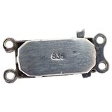 Vintage Art Deco Style European 835 Silver 2-Strand Box Clasp – Estate Find