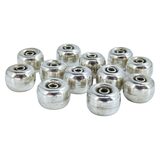 Lot Of 12 Large Vintage Handmade Sterling Silver Rondelle Beads, 34 g Total – Estate Find