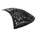 Vintage BEST-HOLD Black Celluloid Hair Comb Filigree Mantilla Style Hair Pick – Collectible vintage item