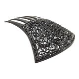 Vintage BEST-HOLD Black Celluloid Hair Comb Filigree Mantilla Style Hair Pick – Collectible vintage item