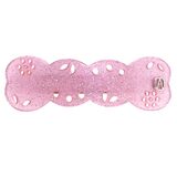 Alexandre de Paris Pink Glitter Resin Barrette 2.5” Small French Hair Clip – Collectible designer item - retired