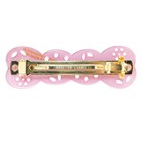 Alexandre de Paris Pink Glitter Resin Barrette 2.5” Small French Hair Clip – Collectible designer item - retired