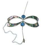 Vintage Mexico Alpaca Abalone Turquoise Hair Slide Stick Barrette 3.25 – OOAK - Unique one of a kind artisan item