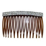 Vintage Sparkly Clear Rhinestone Hair Comb Attributed To Napier - Glamorous Evening Hair Accessory – Collectible vintage designer item