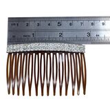 Vintage Sparkly Clear Rhinestone Hair Comb Attributed To Napier - Glamorous Evening Hair Accessory – Collectible vintage designer item