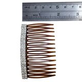 Vintage Sparkly Clear Rhinestone Hair Comb Attributed To Napier - Glamorous Evening Hair Accessory – Collectible vintage designer item