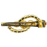 Vintage Lady Ellen Signed Rhinestone Hair Clip – Black & Clear Crystal Barrette 2 In – Collectible vintage item