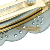 Large Alexandre de Paris Scalloped Lace-Cut Cellulose Acetate Barrette – Collectible vintage designer item