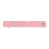 Alexander De Paris Pink Hair Barrette Soft Shimmer 2.5" French Hair Clip Logo Accent – Collectible vintage item