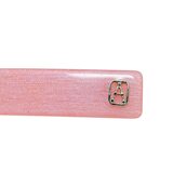 Alexander De Paris Pink Hair Barrette Soft Shimmer 2.5" French Hair Clip Logo Accent – Collectible vintage item