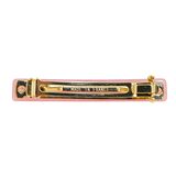 Alexander De Paris Pink Hair Barrette Soft Shimmer 2.5" French Hair Clip Logo Accent – Collectible vintage item