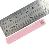 Alexander De Paris Pink Hair Barrette Soft Shimmer 2.5" French Hair Clip Logo Accent – Collectible vintage item