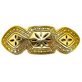 Vintage Scooter Paris Sculptural Gold-Tone Barrette - French Etruscan Revival Design ~4” – Collectible vintage designer item