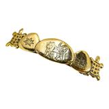 Vintage Scooter Paris Sculptural Gold-Tone Barrette - Safari Theme - Lion & Turtles ~3.5” – Collectible vintage designer item